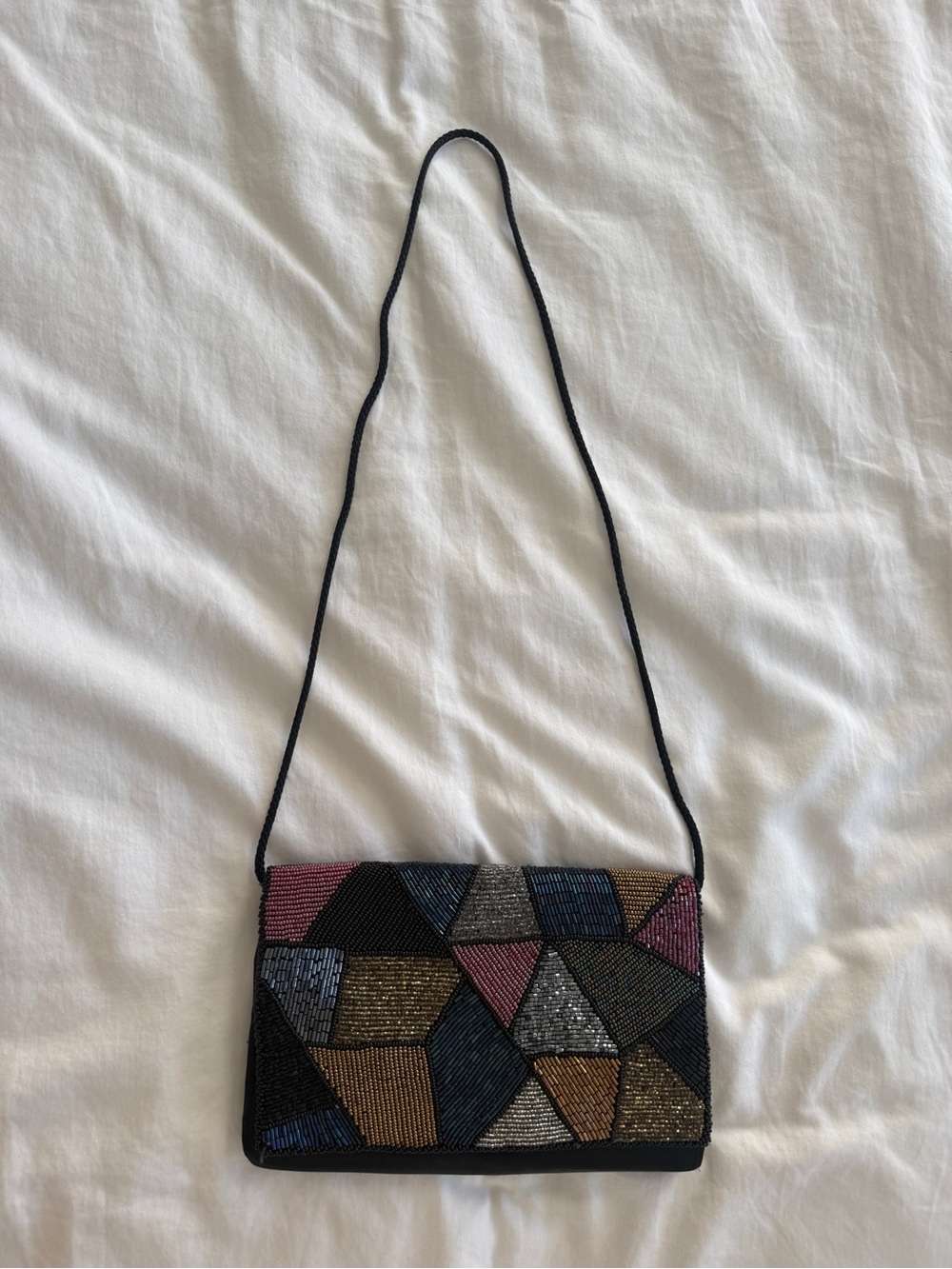 Vintage Beaded Silk Bag